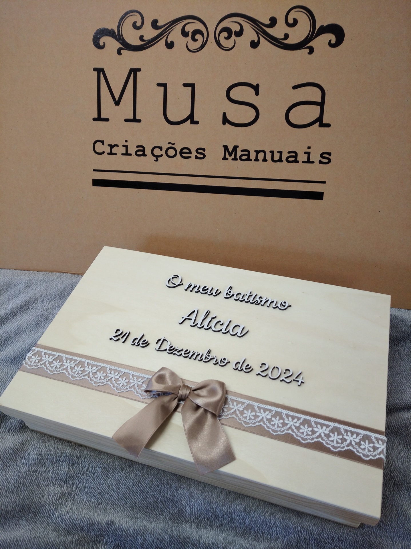 Caixa de batismo "Alicia"