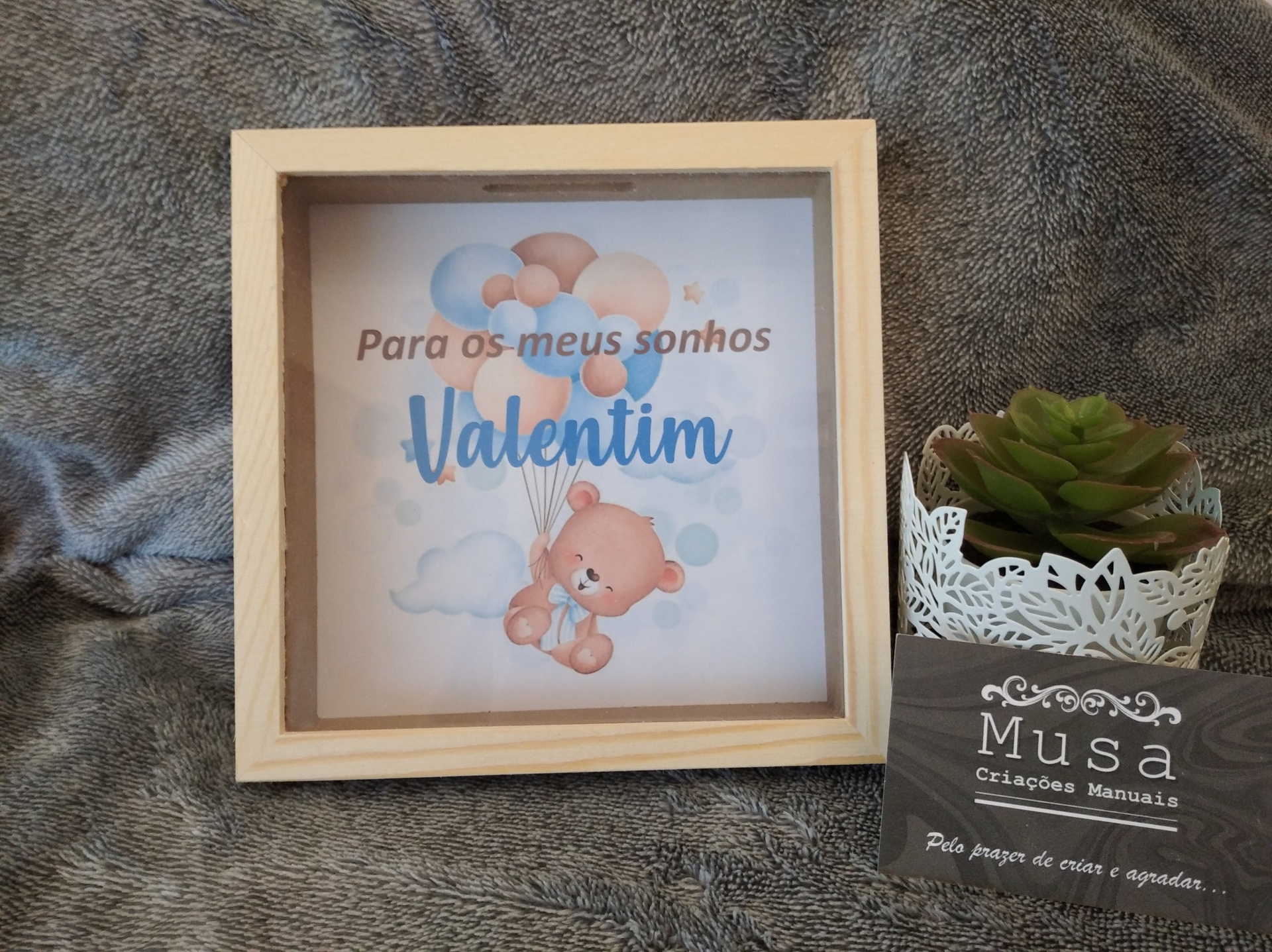 Mealheiro: Ursinho com balões