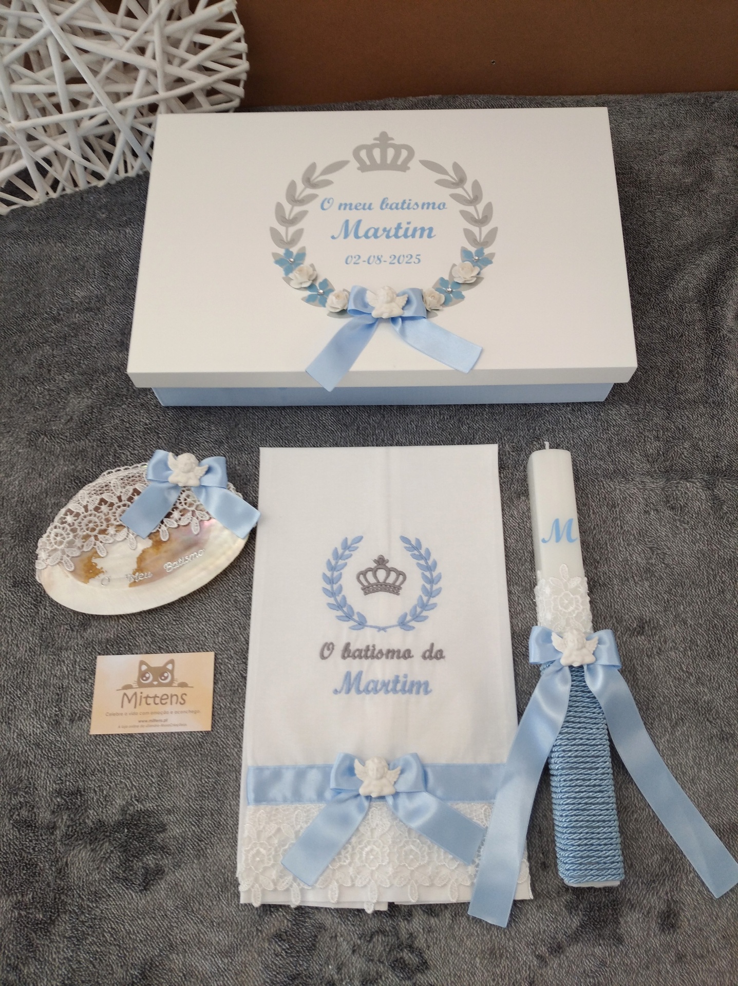 Conjunto de batismo "Brasão"
