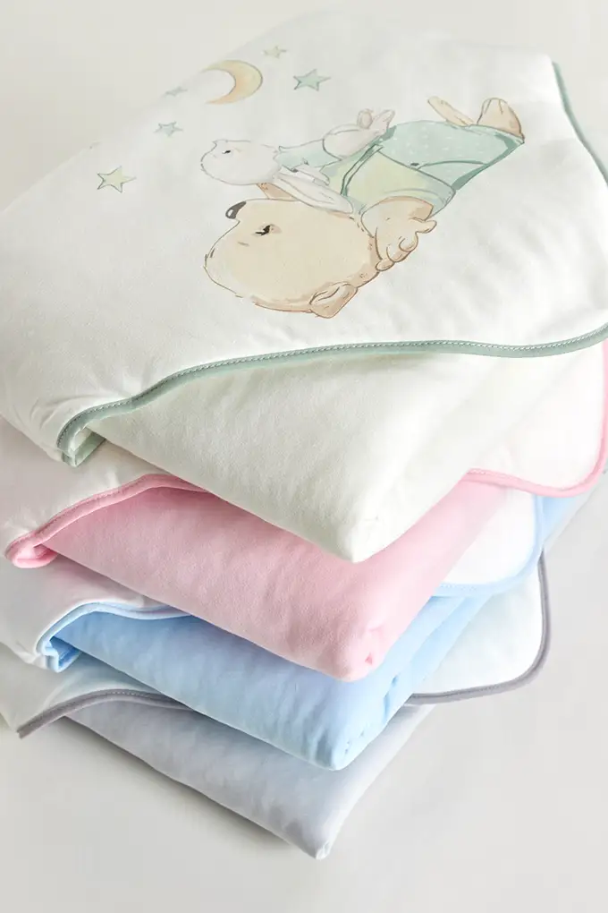 Manta bebe algodão estampada "os sonhadores"