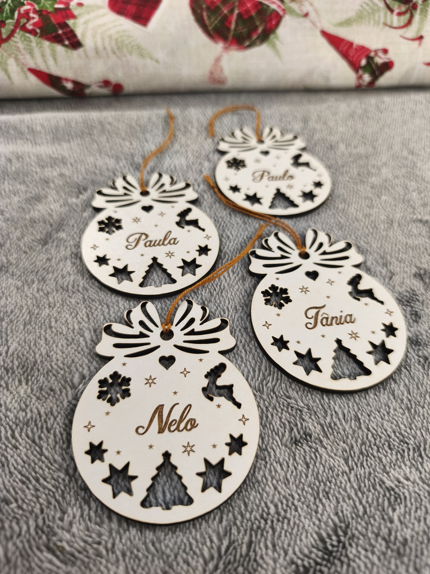 Bola de Natal com nome