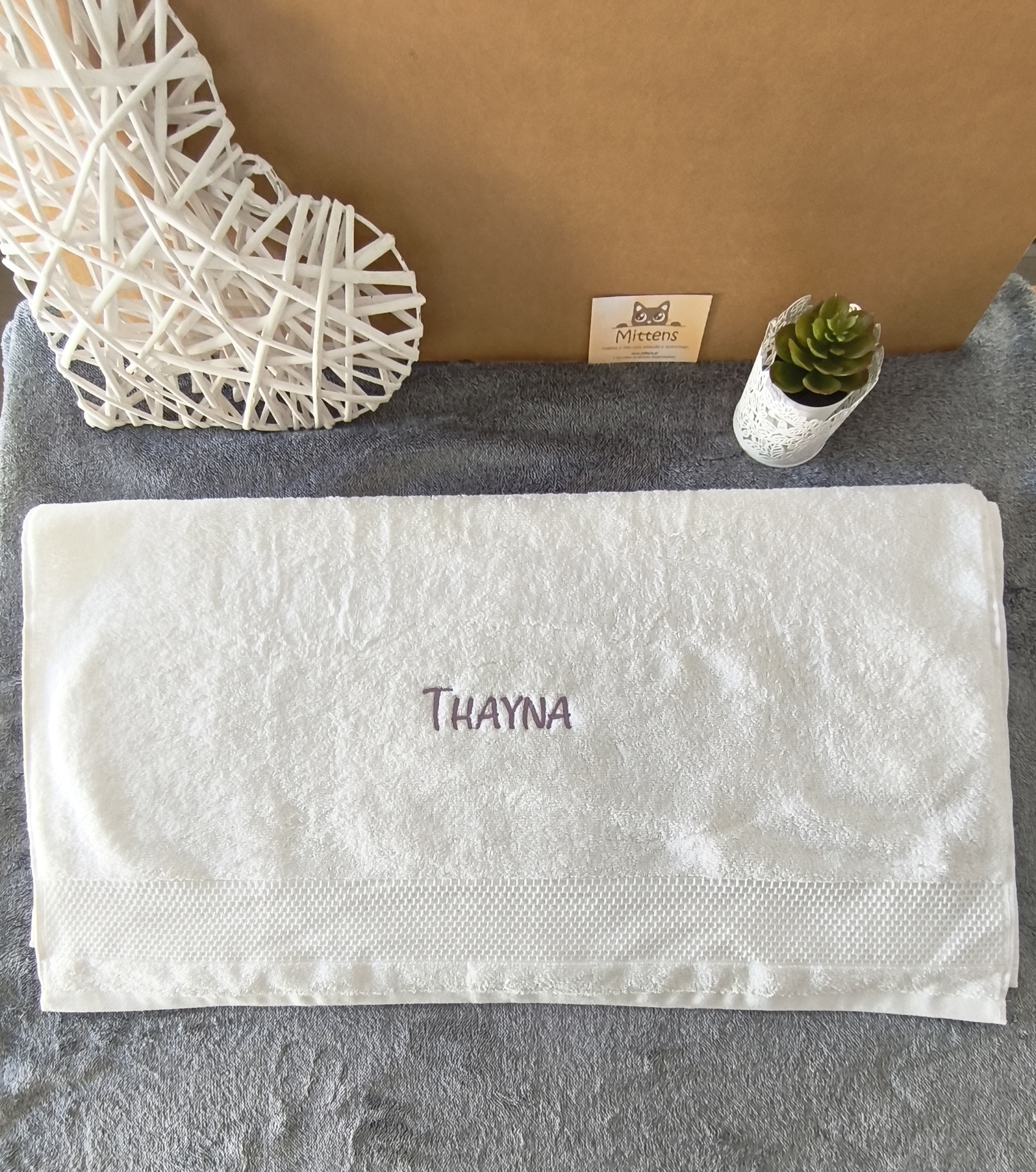 Toalha de banho com nome (70*140cm)