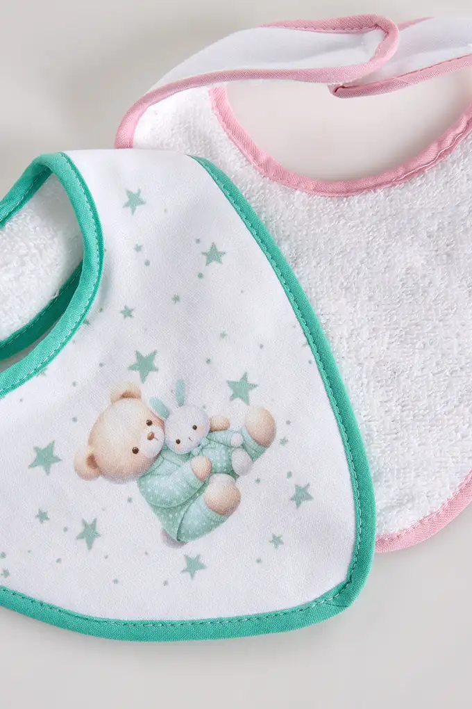 Babete bandana urso estrelas