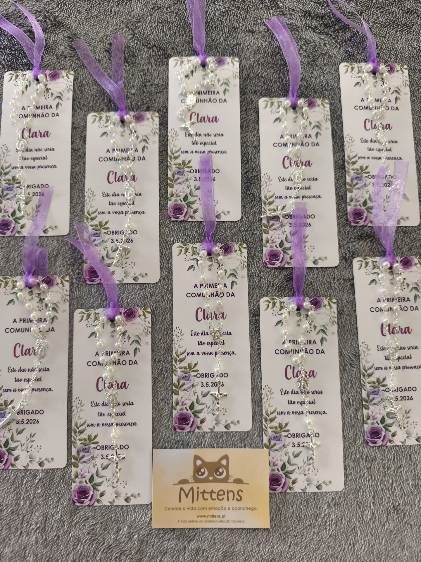 Conjunto de dezena e separador de livro