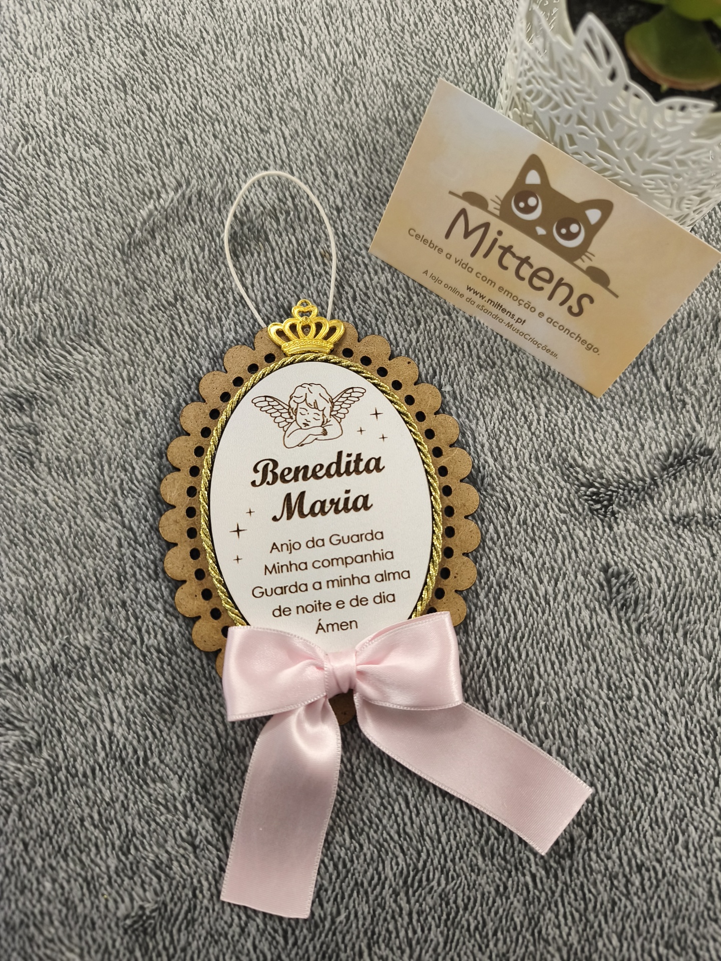 Medalha anjo da guarda (com nome)