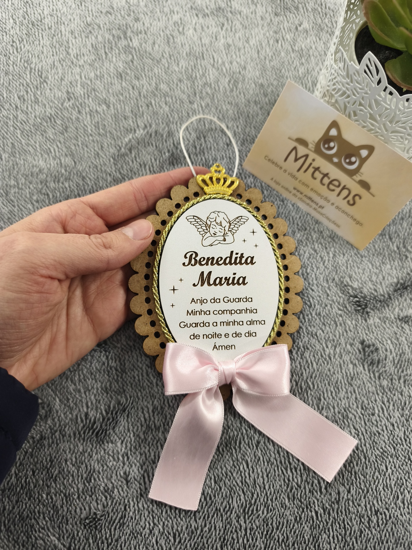 Medalha anjo da guarda (com nome)