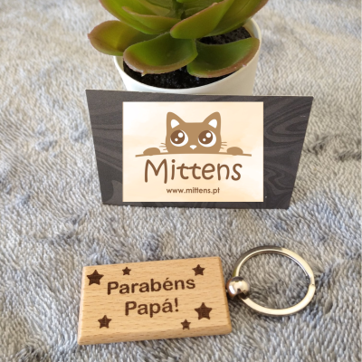 Porta chaves "Parabéns"