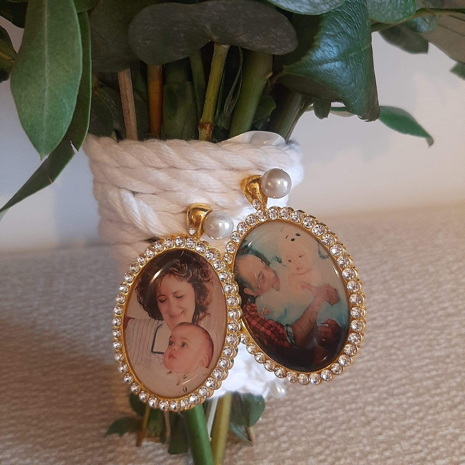 Medalhas para o Bouquet em dourado