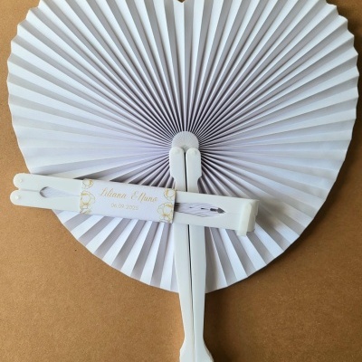 Leque Coração com etiqueta