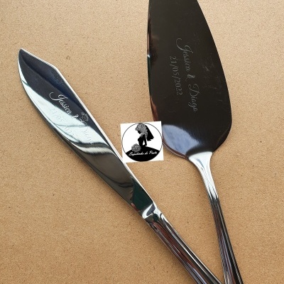 Talheres simples com gravação