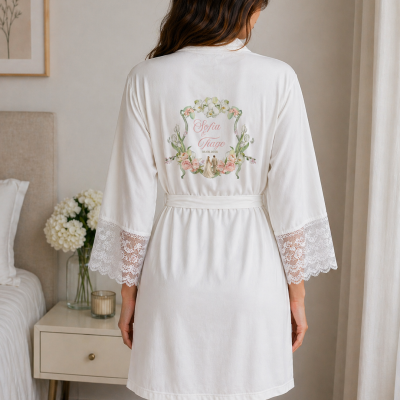 Robe de Noiva com estampagem
