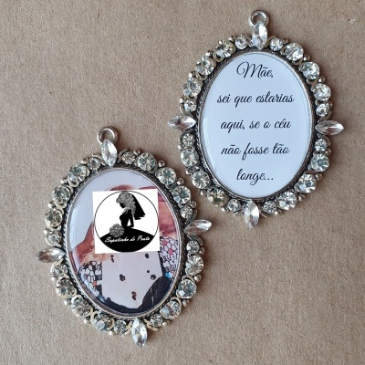 1 Medalha de Brilhantes Oval