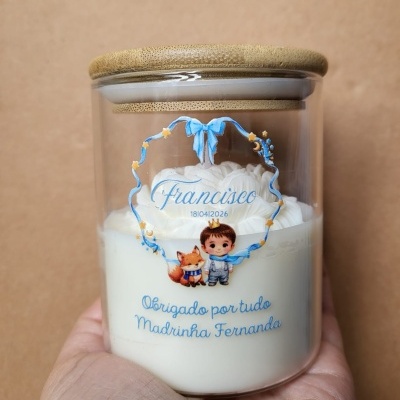 Vela de Batismo para Padrinhos