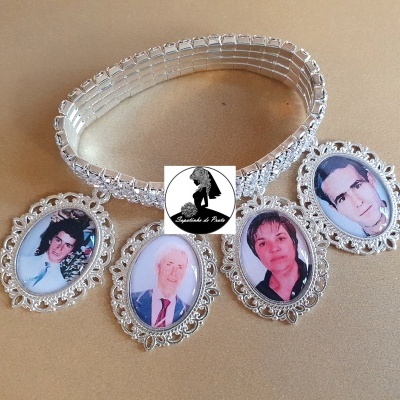 Argola de Brilhantes + 7 Medalhas