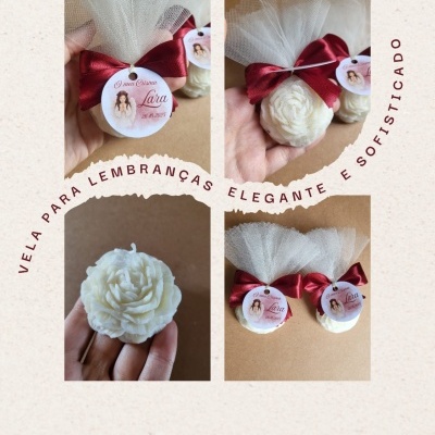 Vela Peónia para lembrança
