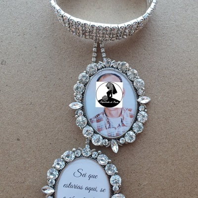 Conjunto de 2 Medalhas de Brilhantes