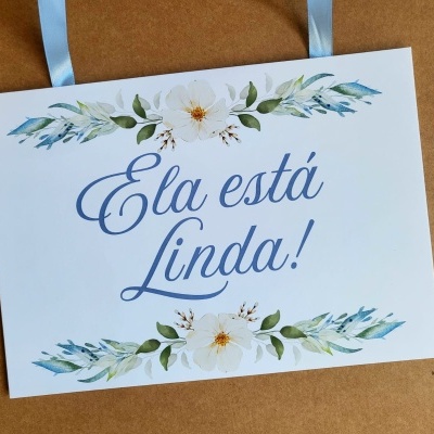 Placa de Entrada da Noiva A4