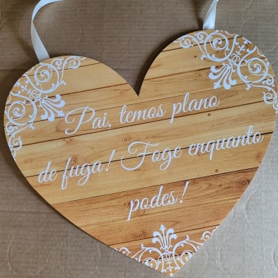 Placa de Entrada de Noiva