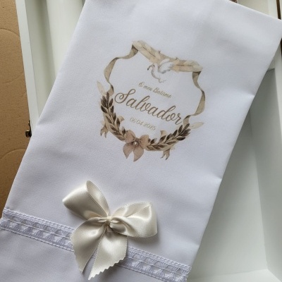 Toalha de Batismo com Lacinho