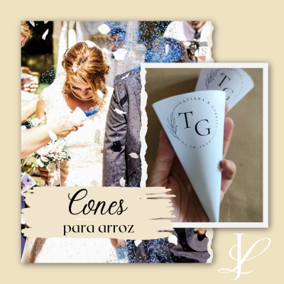 Cones para Arroz ou Confetis