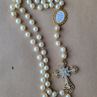 Terço de Noiva com 1 Medalha