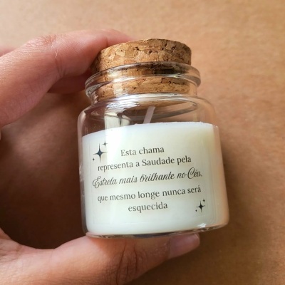 Vela mini personalizada