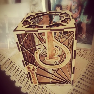 Lâmpada em Madeira Fado Lâmpada em Madeira Fado