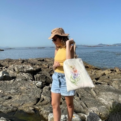 Saco Algodão Flowers