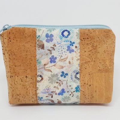 Porta Moedas em Cortiça e Tecido