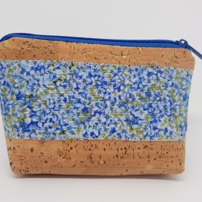 Porta Moedas em Cortiça e Tecido