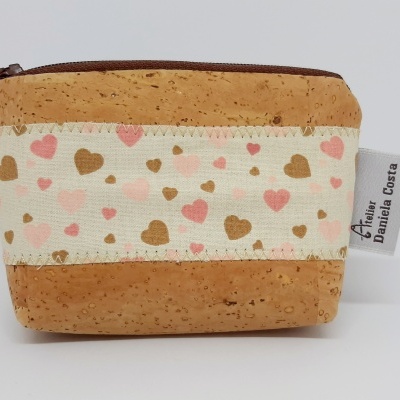 Porta Moedas em Cortiça e Tecido