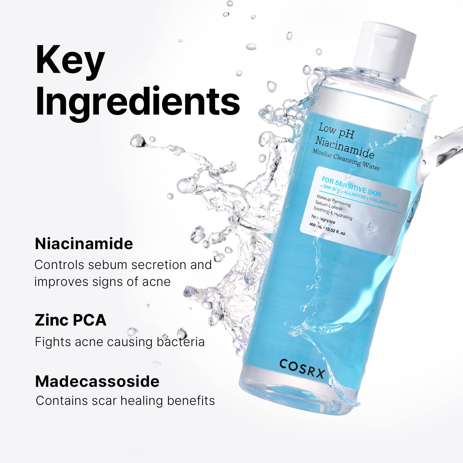 COSRX Low pH Niacinamide Cleansing Water 100 ml