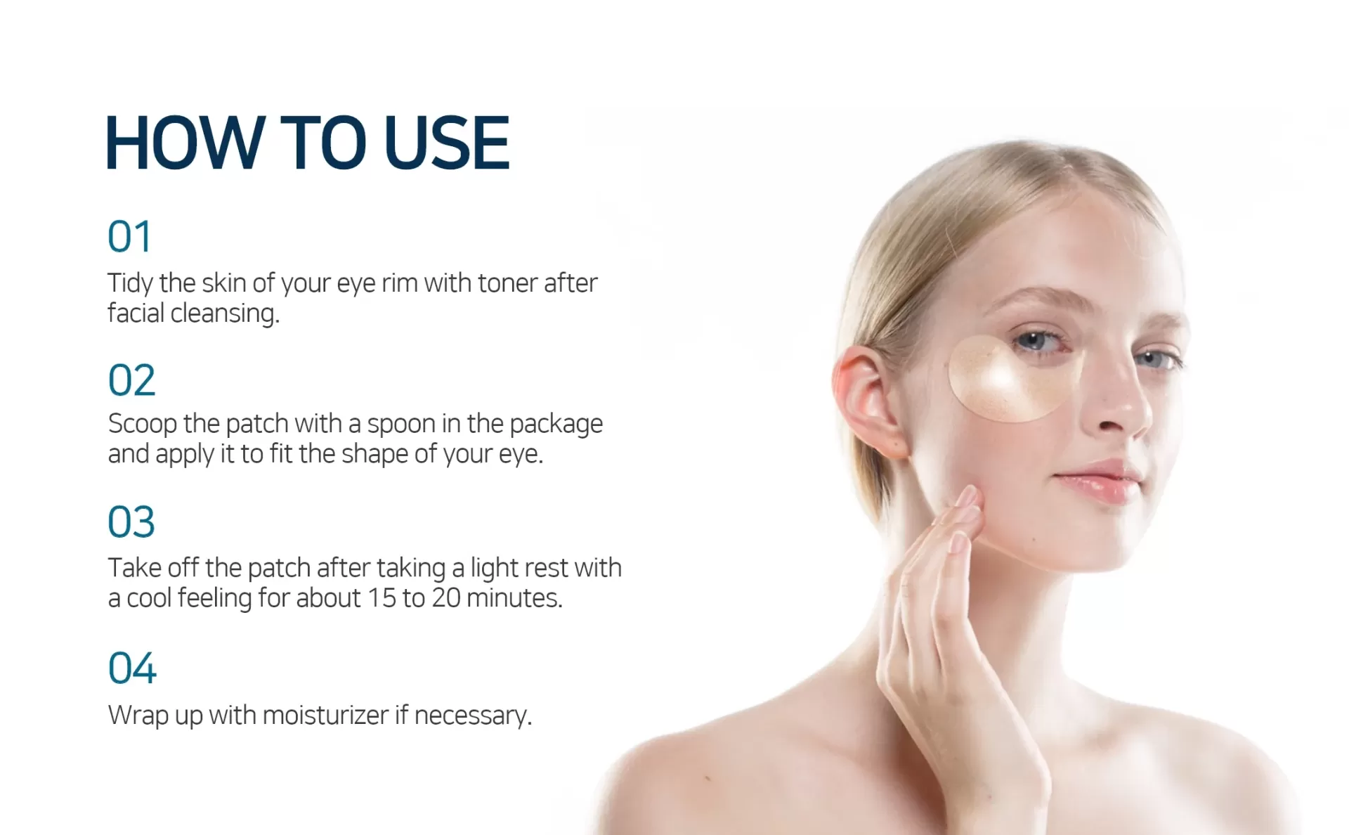 PETITFEE Gold Hydrogel Eye Patch - 60unidades