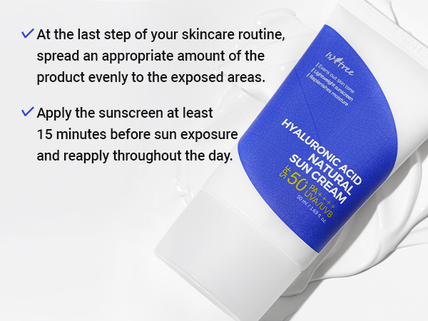 Isntree Hyaluronic Acid Natural Sun Cream SPF50+ PA++++ 50 ml