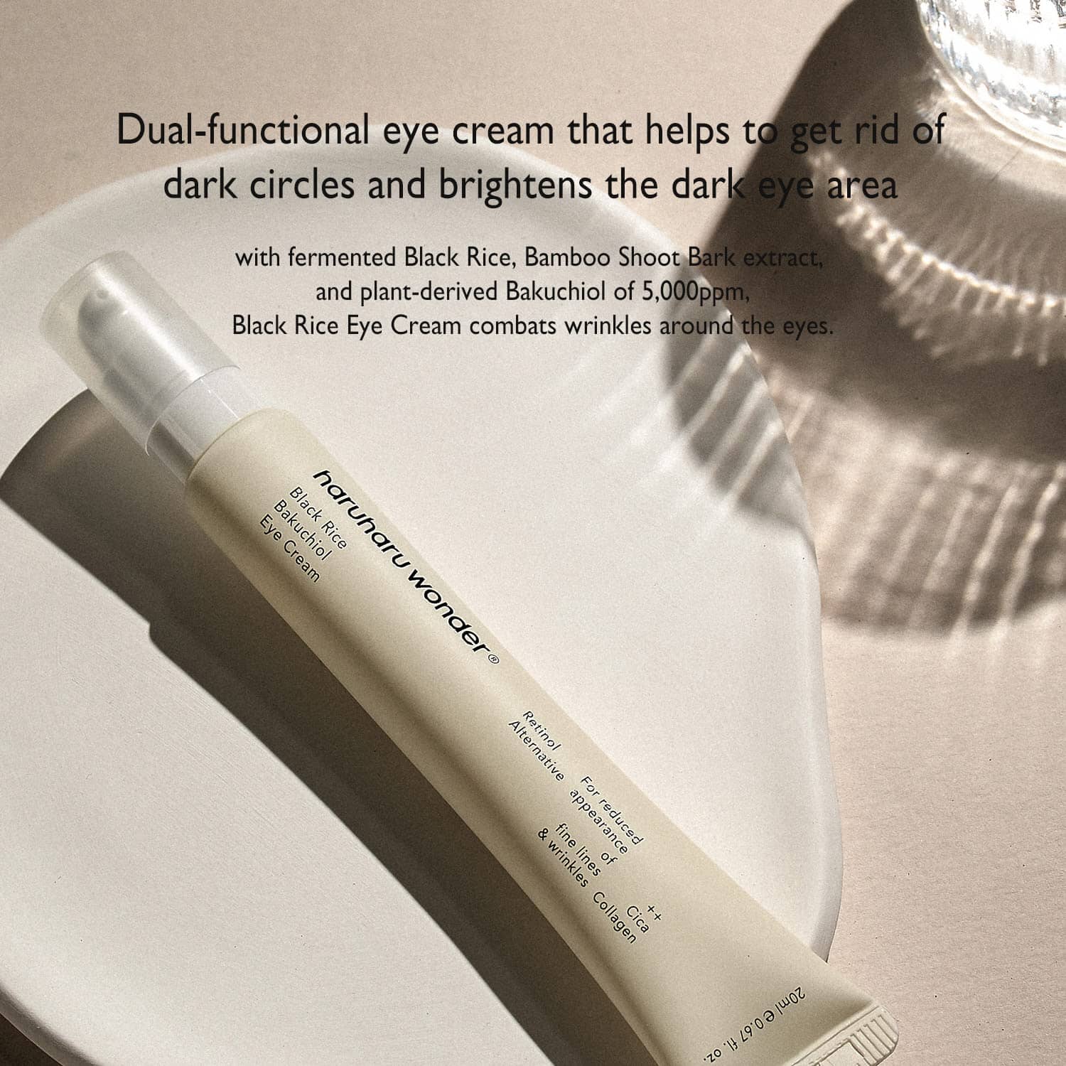 HaruHaru black rice bakuchiol eye cream 20 ml