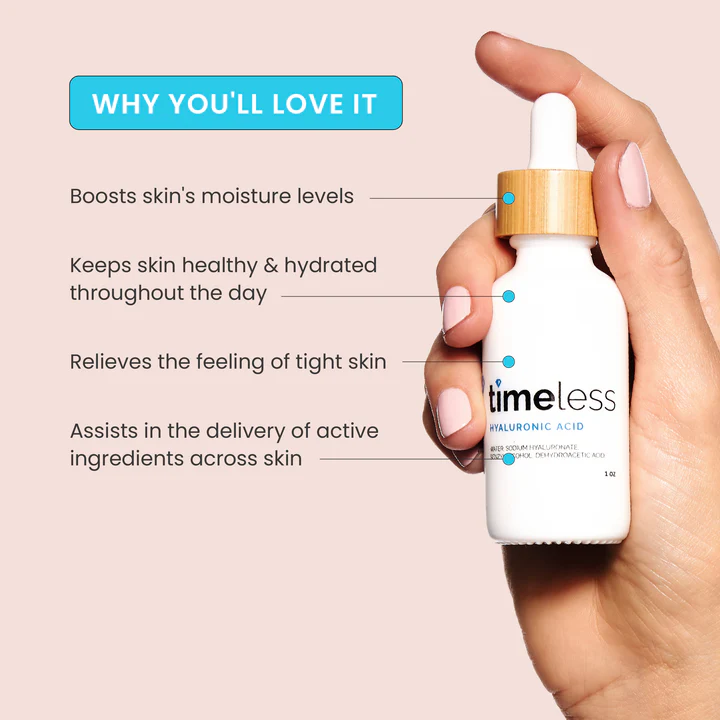 Timeless Skin Care Hyaluronic Acid 100% Pure Serum 30 ml