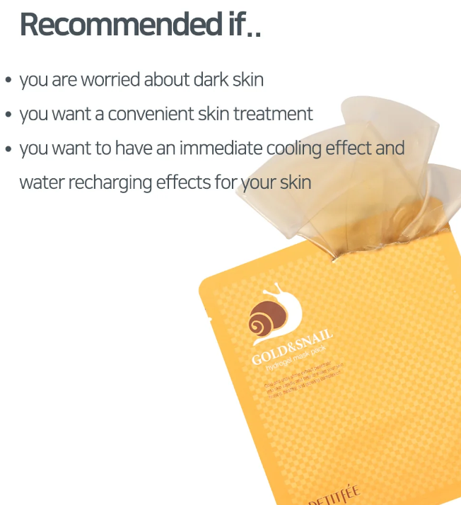 PETITFEE Gold & Snail Hydrogel Mask