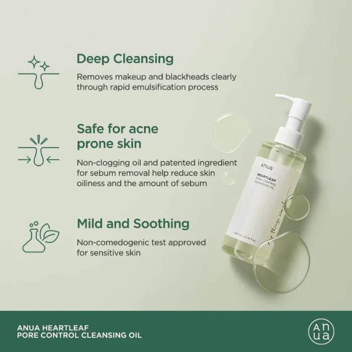 Anua heartleaf pore control cleansing oil 200 ml