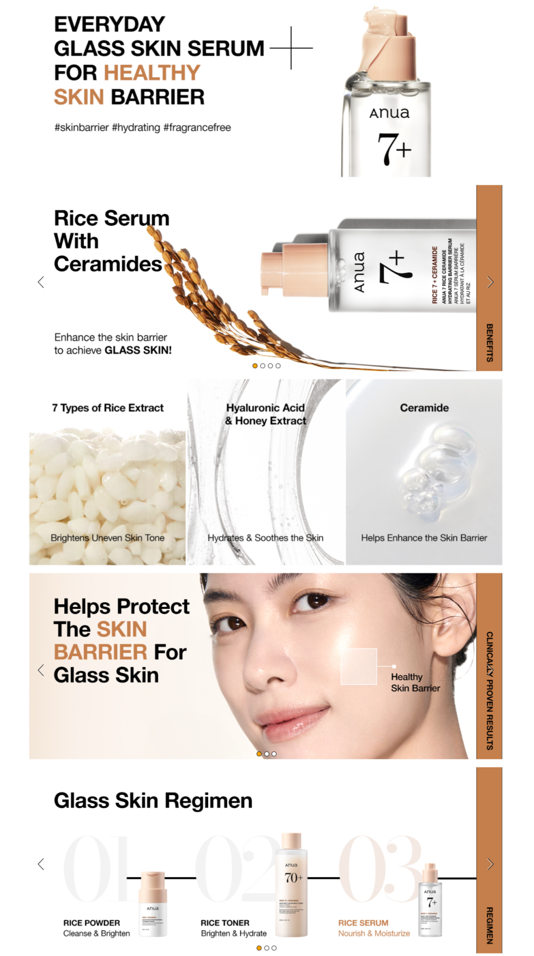 Anua Rice 7 Ceramide Hydrating Barrier Serum 50 ml