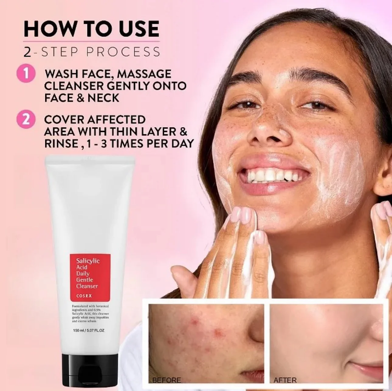 COSRX Salicylic Acid Daily Gentle Cleanser