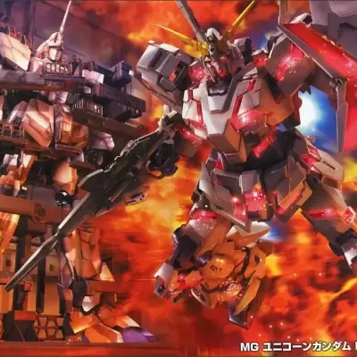 Master Grade 1/100 RX-0 Unicorn Gundam HD Color + MS Cage