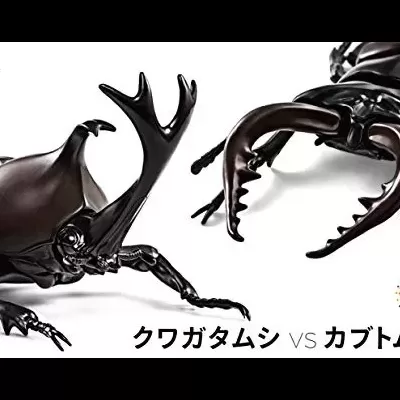 Living Creature Series: Stag Beetle vs. Japanese Rhinoceros Beetle Duel Set