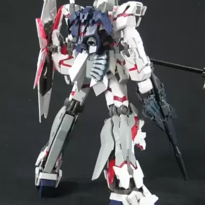 Master Grade 1/100 RX-0 Unicorn Gundam HD Color + MS Cage