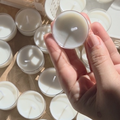 Pack de 12 Velas de Chá em Cera de Soja | Sem Fragrância