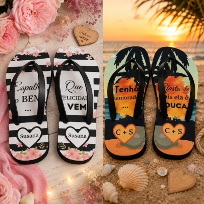 Chinelos personalizados