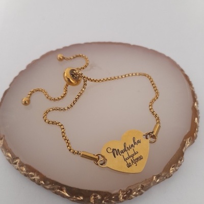 Pulseira ajustável Coração