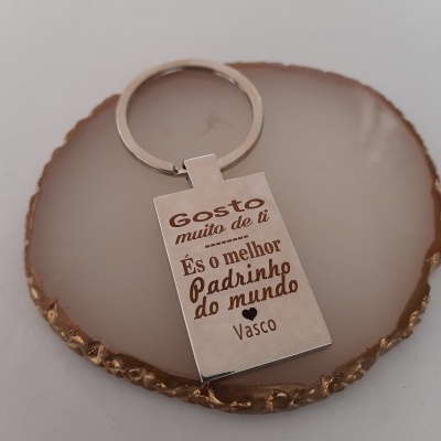 Porta chaves " Gosto muito de ti  "