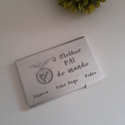 Porta cartões horizontal