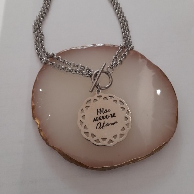 Colar duplo "rendilhado"