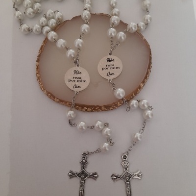 Terço com gravação de texto